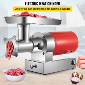 Electric Meat Grinder, 661 Lbs/Hour 800 W Meat Grinder Machine, 1.5 HP Electric Meat Mincer with 2 Grinding Plates