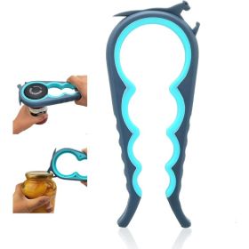Jar Opener & Bottle Opener For Seniors With Arthritis, Weak Hands Adjustable Lid Opener Effortlessly Opens Jars, Bottles (Option: BLUE)